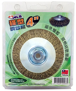 ALD 鋼絲輪 蝶刷 4"*10MM*1.5 台製